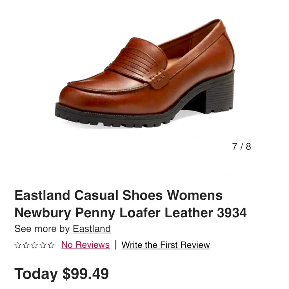 NWOT Eastland Women's Newbury Penny Loafer - Brown - Picture 1 of 8